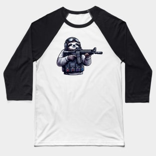 Tactical Sloth Baseball T-Shirt